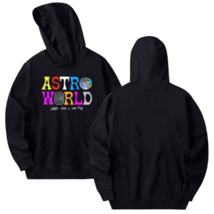 Astroworld Look Mom I Can Fly Black Hoodie
