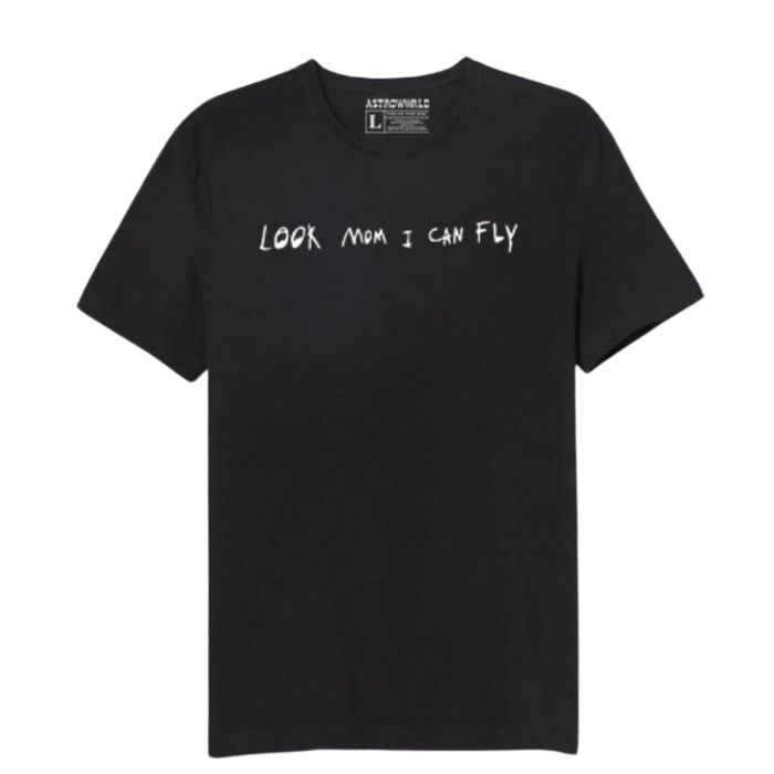 Astroworld Look Mom I Can Fly Black T-shirt