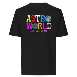 Astroworld Look Mom I Can Fly Black T-shirt