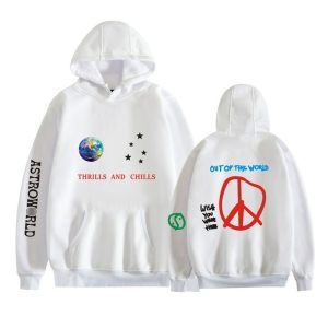 Chills And Thrills White Hoodie